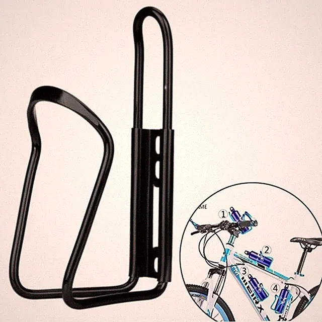 Aluminum Alloy Bike Bottle Cage Water Bottle Holder MTB Road Folding Bike Black