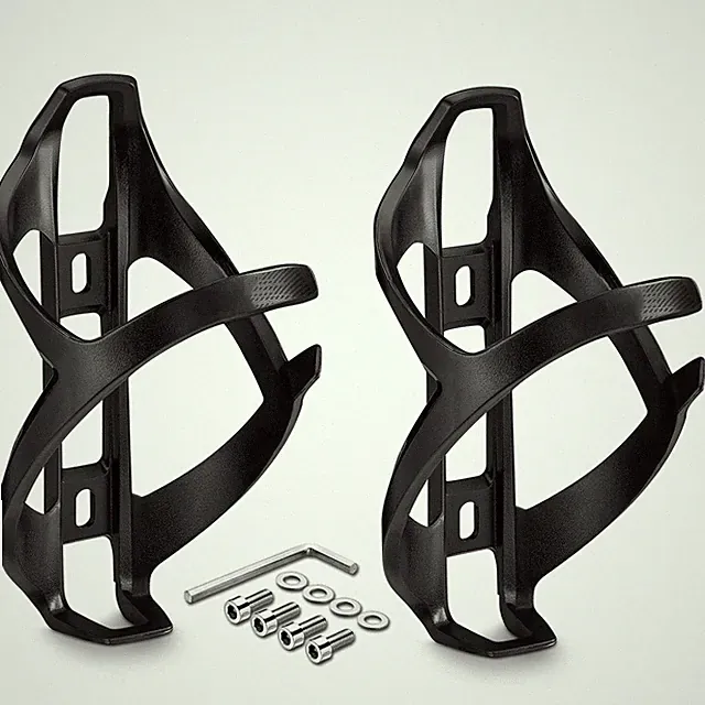 Bicycle Water Bottle Cage, Right Side Mount, Fits Road MTB Gravel, Black