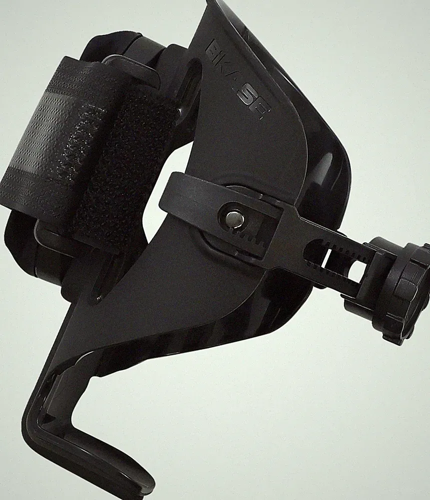 Bikase ABC Adjustable Water Bottle Cage - 3-1/4in. diameter strap Bicycle 1022A