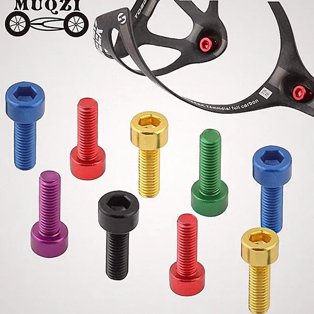 Bottle Cage Bolts M5 MTB Road Fixed Gear Folding Bike Bottle Holder Screw Cyclin