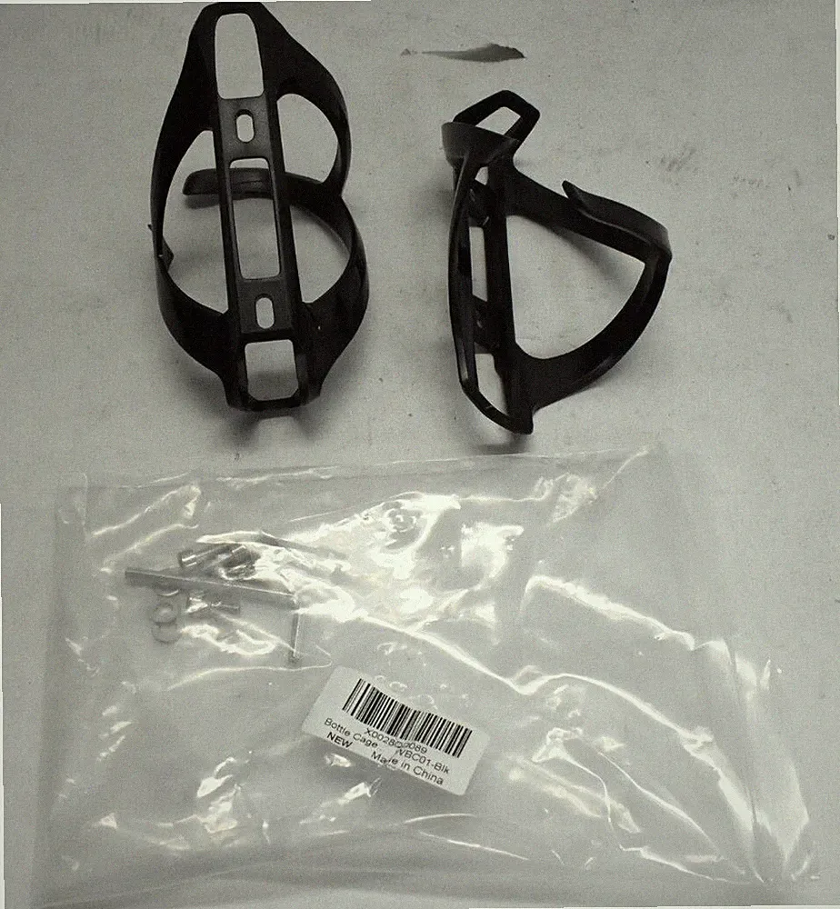 Corki Cycles Bike Water Bottle Holder Black Right Side Load Water Cage 2 Pack