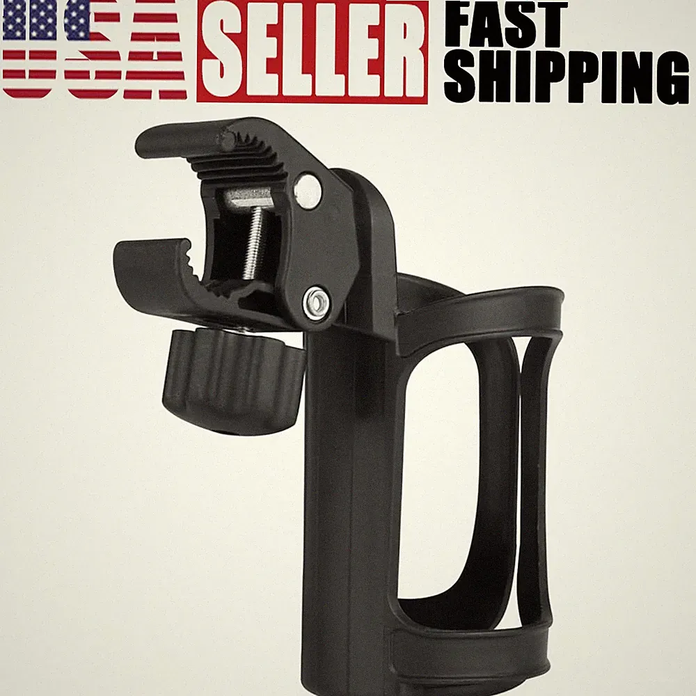 Cycling Beverage Mount Drink Bicycle Cup Holder Handlebar Water Bottle Cage Bike