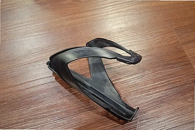 ELITE Custom Race Water Bottle Cage Flat Black Black Lightweight Bicycle Bike