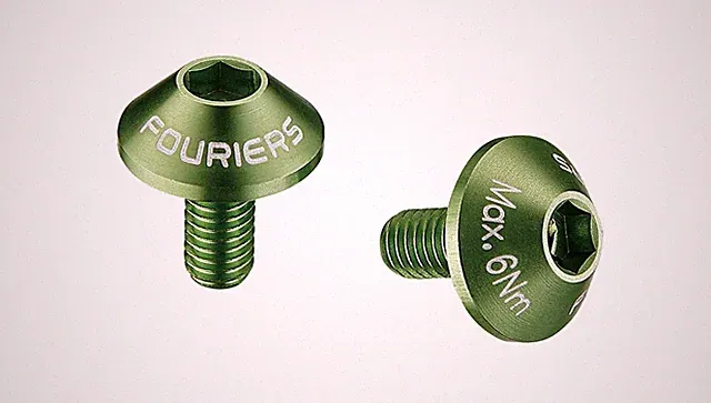 FOURIERS CNC Ultra Light W:2.6g/set Water Bottle Cage Bolt Alloy 7075-T6 M5x10mm