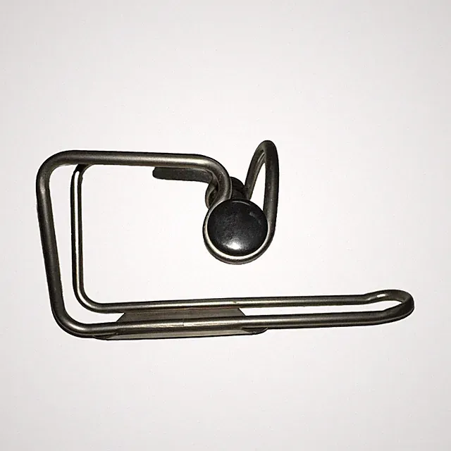 Gray Metal Back Tab Bicycle Water Bottle Cage Holder Bike Lightweight