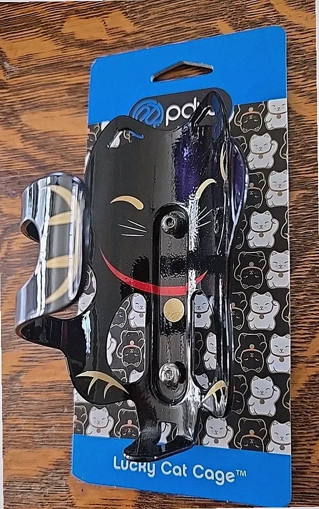 Lucky Cat Bottle Cage Bicycle Water Bottle Holder - Portland Design Works - NEW