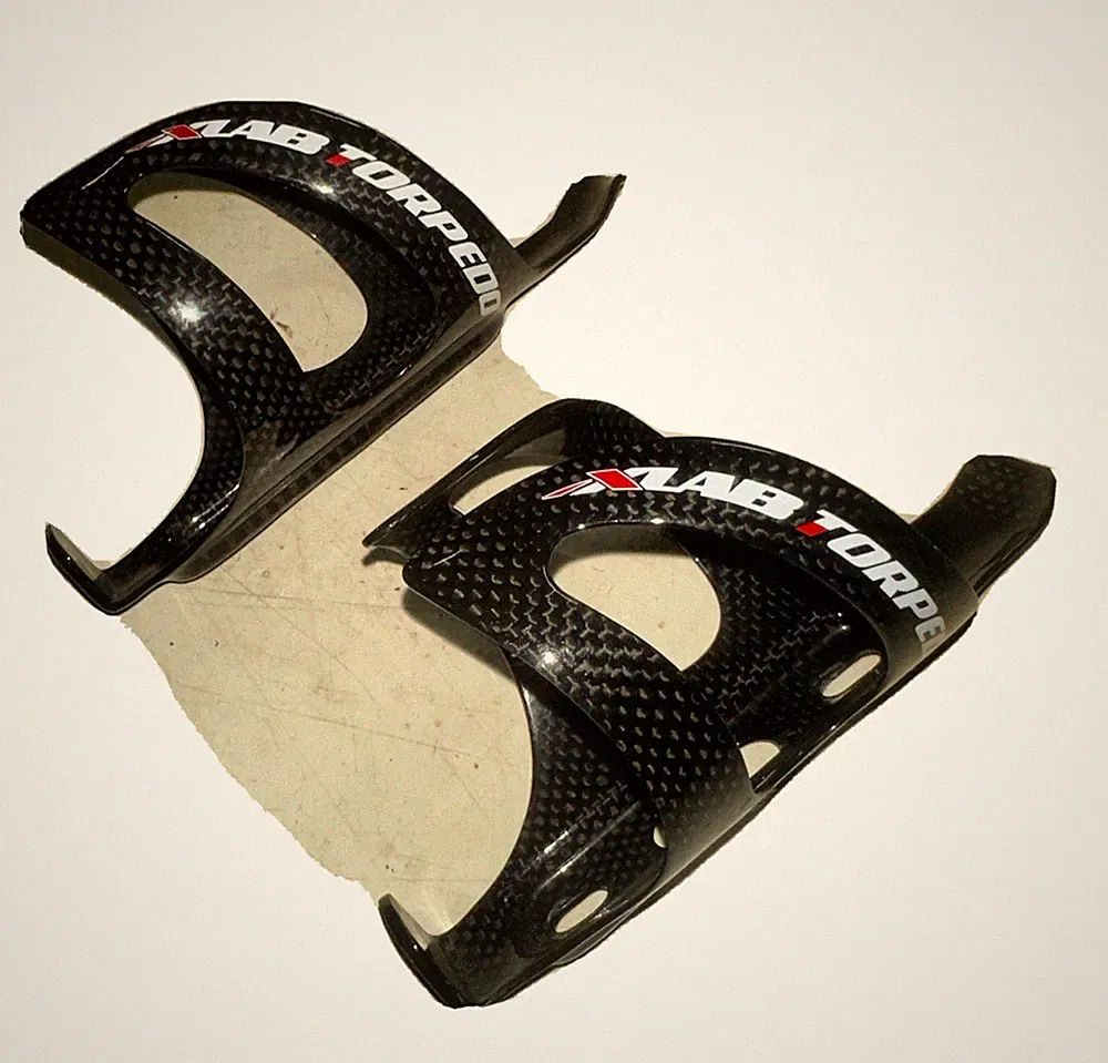 Pair 2 Two X-Lab Torpedo Carbon Bottle Cages Bicycle Bike Black Water Triathlon