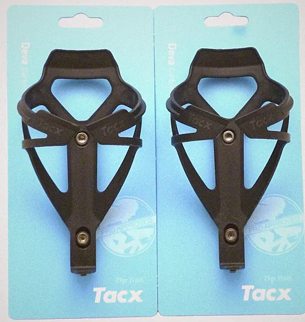 Tacx Deva Water Bottle Cages Pair Matte Black