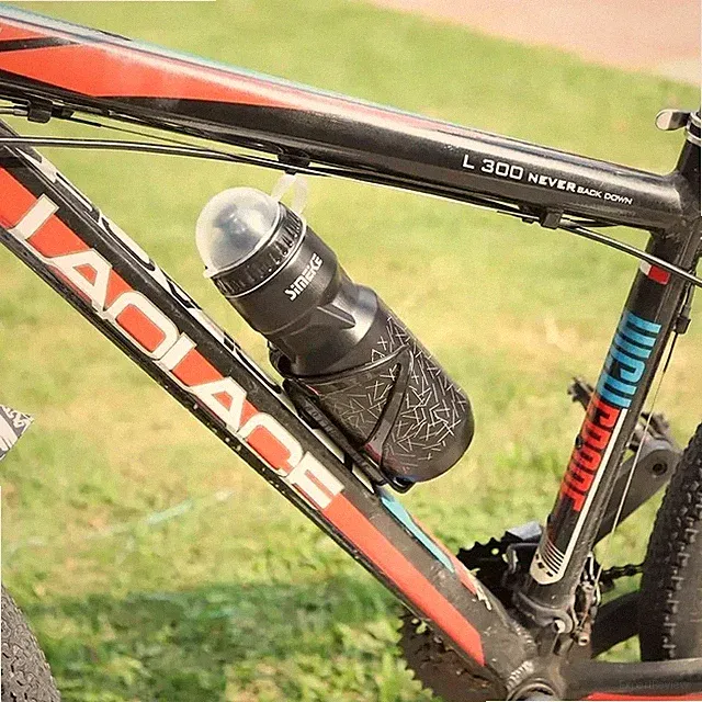 Universal Bicycle Bottle Cage with 750ml Water Bottle, Mountain Road Bike Holder