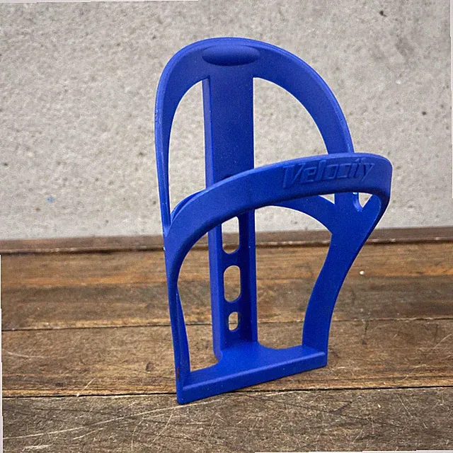 Vintage Velocity Water Bottle Cage Blue Single 1 Composite Eroica Bicycle A4