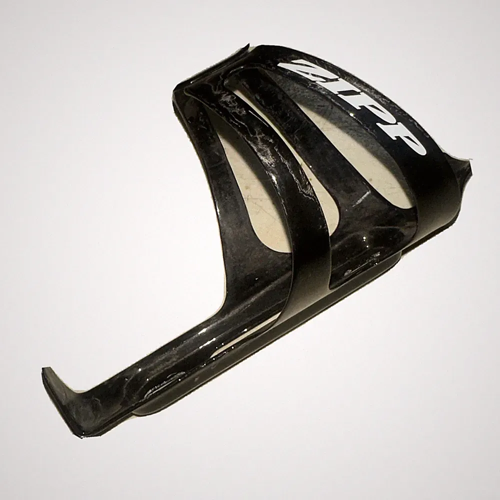 ZIPP Speed Weaponry Carbon Fiber Bicycle Water Bottle Cage Light Gloss Black